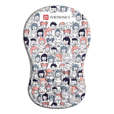 Portronics Comfipad Mouse Pad, White Portronics Comfipad Mouse Pad, White