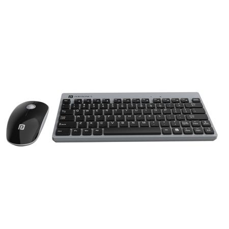 Portronics Key2 Wireless Keyboard & Mouse Combo, Grey