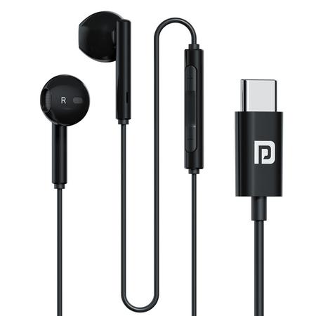 Portronics Conch Theta C in Ear Type C Wired Earphones with in Line HD Mic, Powerful Audio, 14.2 mm Driver, Unique Earbuds Design, TPE Anti Tangle Wire, in line Controls, Wide Compatibility (Black) Portronics Conch Theta C in Ear Type C Wired Earphones with in Line HD Mic, Powerful Audio, 14.2 mm Driver, Unique Earbuds Design, TPE Anti Tangle Wire, in line Controls, Wide Compatibility (Black)