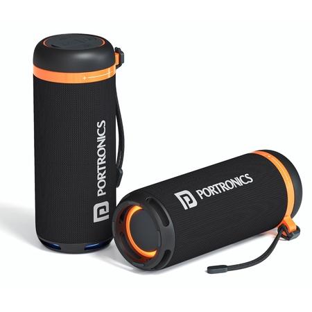 Portronics 15 W Breeze 7 Wireless Bluetooth Speaker with Rotational Volume Control, Upto 6 Hours Playtime, Bluetooth v5.4, Passive Bass Radiator, TWS Mode, RGB LED Lights, Type C Charging (Black) Portronics 15 W Breeze 7 Wireless Bluetooth Speaker with Rotational Volume Control, Upto 6 Hours Playtime, Bluetooth v5.4, Passive Bass Radiator, TWS Mode, RGB LED Lights, Type C Charging (Black)