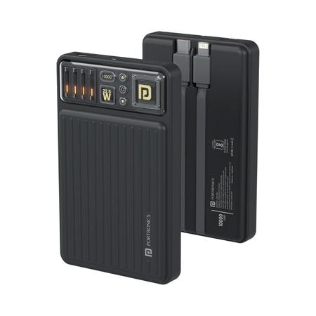 Portronics Luxcell Bind Mini 10000 mAh Power Bank, Black Portronics Luxcell Bind Mini 10000 mAh Power Bank, Black