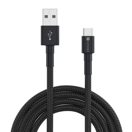 Portronics Konnect B USB to Type C Charging Cable, Black Portronics Konnect B USB to Type C Charging Cable, Black