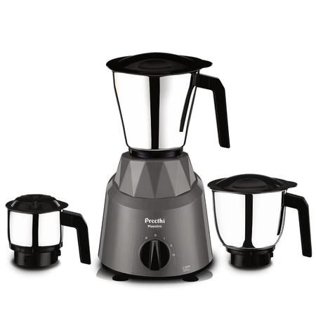 Preethi Maestro Mixer 750 Watts with 3 Jar, Grey, MG284 Preethi Maestro Mixer 750 Watts with 3 Jar, Grey, MG284