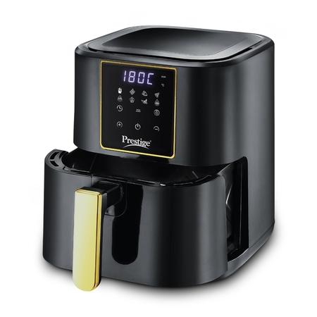 Prestige Nutrifry 1200 W 4.5 L Air Fryer, Black and Silver