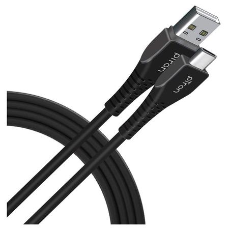 pTron Solero T241 Type-C Charging & Data Cable, 2.4A Fast Charging, 1 meter PVC Cable, USB-A To Type-C Port, Anti-Rust Metal Plugs, Anti-knot, Widely Compatible, Black pTron Solero T241 Type-C Charging & Data Cable, 2.4A Fast Charging, 1 meter PVC Cable, USB-A To Type-C Port, Anti-Rust Metal Plugs, Anti-knot, Widely Compatible, Black