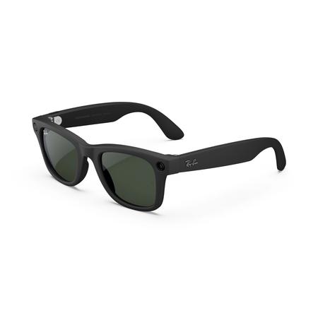 Ray-Ban Meta Wayfarer (Gen 1) with Meta AI, photo and video capture - Large Matte Black, Transitions Graphite Green lenses Ray-Ban Meta Wayfarer (Gen 1) with Meta AI, photo and video capture - Large Matte Black, Transitions Graphite Green lenses