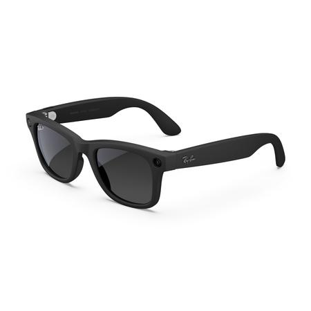 Ray-Ban Meta Wayfarer Large (Gen 2) - Matte Black, Polarised Gradient Graphite lenses