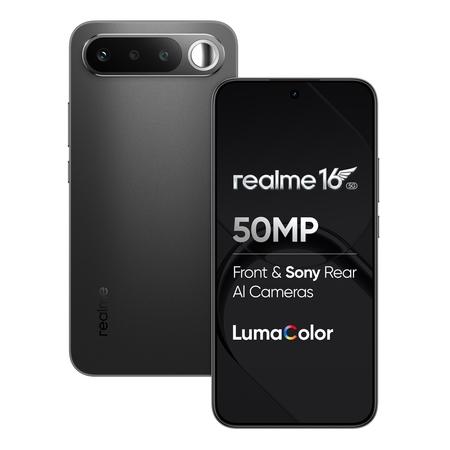 Realme 16 5G 256 GB, 8 GB RAM, Air Black, Mobile Phone