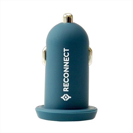 Reconnect MUA 2.4A-2U-CRF 2.4 Amp Dual USB Car Charger, Blue