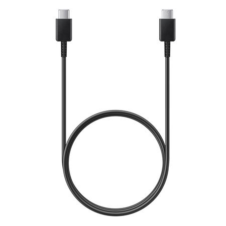 Samsung USB-C to USB-C Cable, Universal Compatibility, Reversible Design, 2 Amp, 100 cm (1 m) Length, High Speed Data Transfer/Charging, Original, Black, EP-DA705BBEGIN Samsung USB-C to USB-C Cable, Universal Compatibility, Reversible Design, 2 Amp, 100 cm (1 m) Length, High Speed Data Transfer/Charging, Original, Black, EP-DA705BBEGIN