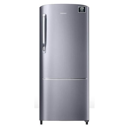 Samsung 183 L 3 Star Digital Inverter Direct Cool Single Door Refrigerator (RR20C1723S8/HL, Silver, Elegant Inox)