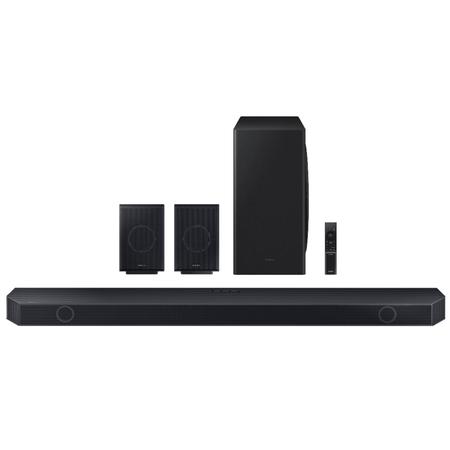 Samsung 540 W 9.1.4 ch (HW-Q930D/XL) Wireless Dolby Atmos Soundbar with Subwoofer, Center/Up/Side Firing Speakers, Surround Sound, Alexa Built-in, AirPlay2, Wi-Fi, Bluetooth, HDMI (Titan Black) Samsung 540 W 9.1.4 ch (HW-Q930D/XL) Wireless Dolby Atmos Soundbar with Subwoofer, Center/Up/Side Firing Speakers, Surround Sound, Alexa Built-in, AirPlay2, Wi-Fi, Bluetooth, HDMI (Titan Black)