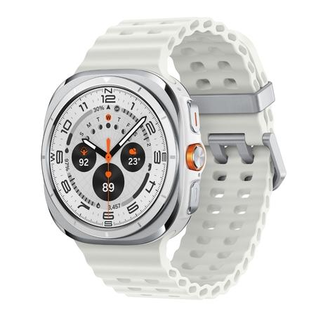 Samsung Galaxy Watch Ultra Smart Watch, Upto 100 H battery, 3nm Processor, Dual GPS, Quick Button/Siren, Sapphire Glass & Titanium, 10ATM & IP68, BP & ECG Monitor, Energy Score & AGEs, Titanium White, SM-L705FZWAINS Samsung Galaxy Watch Ultra Smart Watch, Upto 100 H battery, 3nm Processor, Dual GPS, Quick Button/Siren, Sapphire Glass & Titanium, 10ATM & IP68, BP & ECG Monitor, Energy Score & AGEs, Titanium White, SM-L705FZWAINS