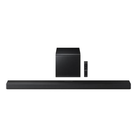 Samsung 345 W True 3.1.2 ch Soundbar with Wireless Dolby Atmos, Q-Symphony, Center & Up-firing Speakers, Wi-Fi, HDMI ARC, Optical In, Bluetooth, Wireless Subwoofer (HW-QS700F/XL, Titan Black)