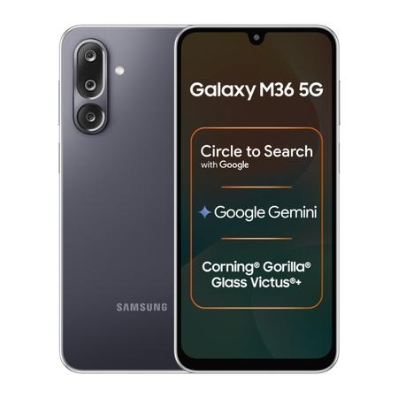 Samsung M36 5G 128 GB, 8 GB RAM, Black, Mobile Phone