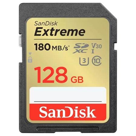 SanDisk 128 GB Extreme SD UHS-I Memory Card with Up to 180 MB/Sec Read Speed