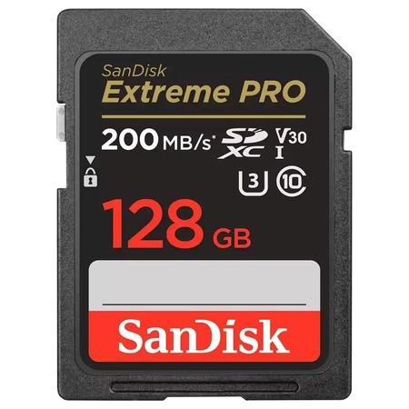 SanDisk 128 GB Extreme Pro SD UHS-I Memory Card with Up to 200 MB/Sec Read Speed