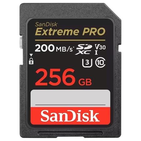SanDisk 256 GB Extreme Pro SD UHS-I Memory Card with Up to 200 MB/Sec Read Speed