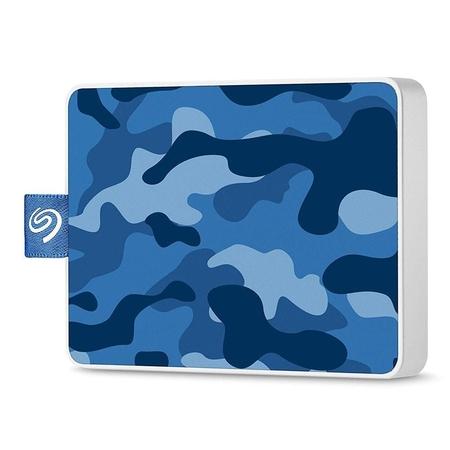 Seagate 500 GB One Touch Special Edition SSD Portable Hard Disk Drive (HDD), STJE500406 Blue