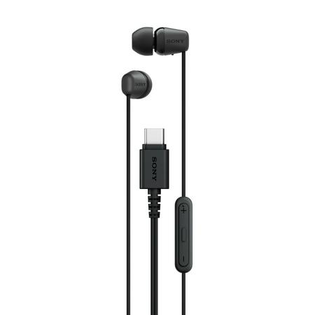 Sony IER-EX15C Wired in Ear Type C Earphone, In-Line remote for Volume & Mute Function with Mic, Tangle Free Serration Wire, Compatible with USB-C Devices, High Sound Quality (Black) Sony IER-EX15C Wired in Ear Type C Earphone, In-Line remote for Volume & Mute Function with Mic, Tangle Free Serration Wire, Compatible with USB-C Devices, High Sound Quality (Black)
