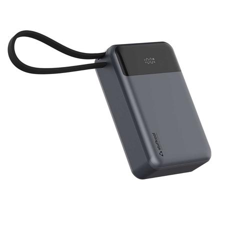 Stuffcool Giga 20000 mAh Power Bank with Type-C Cable, Black