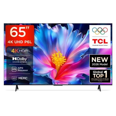 TCL 65P6L 165.1 cm (65 inch) Ultra HD Google TV, Black TCL 65P6L 165.1 cm (65 inch) Ultra HD Google TV, Black