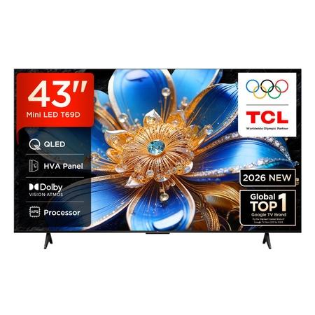 TCL 43T69D 109.22 cm (43 inch) QLED Google TV, Black