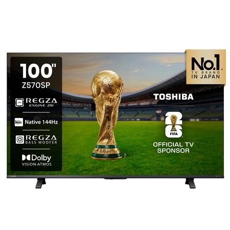 Toshiba 254 cm (100 inch) 4K UHD VIDAA LED TV, Black, 100Z570SP Toshiba 254 cm (100 inch) 4K UHD VIDAA LED TV, Black, 100Z570SP