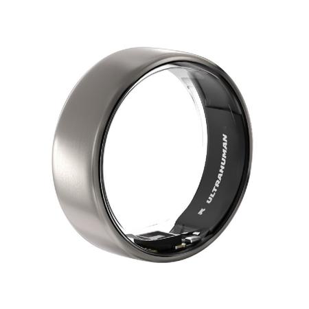 ULTRAHUMAN Ring AIR- S11 Raw Titanium- Size First with Sizing Kit - Track Sleep, Movement & Recovery Score, Workouts, HR, HRV - Up to 6 Days Battery