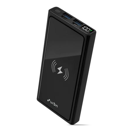 Urbn UPR107 10000 mAh Wireless Power Bank, Black Urbn UPR107 10000 mAh Wireless Power Bank, Black