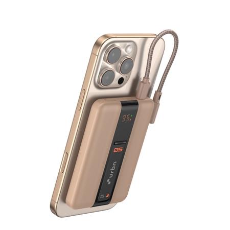 Urbn One Aero 5000 mAh Magsafe Power Bank, Mocha, UPR027 Urbn One Aero 5000 mAh Magsafe Power Bank, Mocha, UPR027