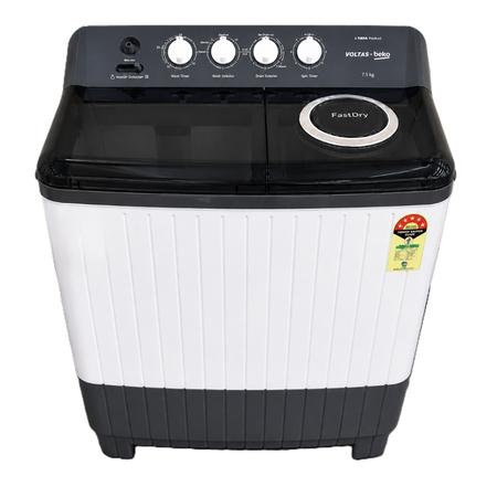 Voltas Beko 7.5 Kg Top Load Semi-Automatic Washing Machine, OK4S1S1W03E, Grey Voltas Beko 7.5 Kg Top Load Semi-Automatic Washing Machine, OK4S1S1W03E, Grey
