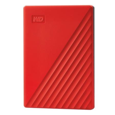 Western Digital 2 TB My Passport External Portable Hard Disk Drive (HDD), USB 3.0, Red, WDBYVG0020BRD