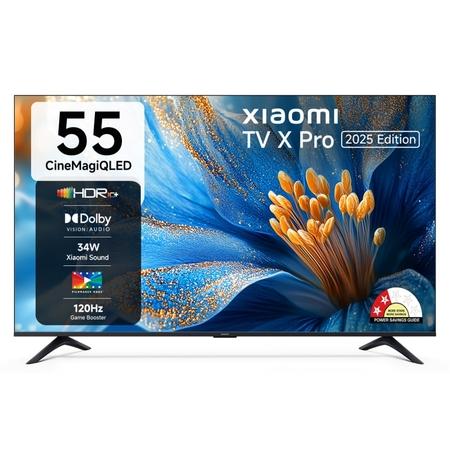 Xiaomi 138 cm (55 inch) X Pro QLED Smart TV, L55MB-APIN, Black