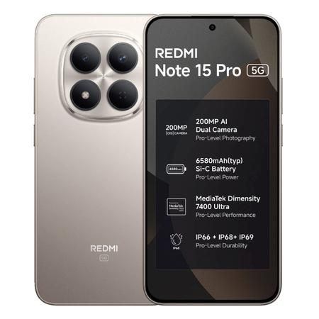 Redmi Note 15 Pro 5G 128 GB, 8 GB RAM, Silver Ash, Mobile Phone Redmi Note 15 Pro 5G 128 GB, 8 GB RAM, Silver Ash, Mobile Phone
