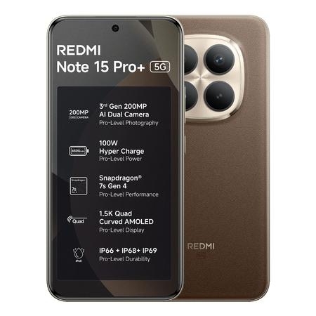 Redmi Note 15 Pro+ 5G 512 GB, 12 GB RAM, Coffee Mocha, Mobile Phone Redmi Note 15 Pro+ 5G 512 GB, 12 GB RAM, Coffee Mocha, Mobile Phone