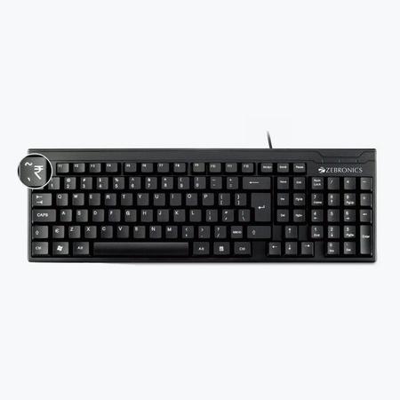 Zebronics ZEB-K35 Wired Keyboard with Spill-proof, Rupee Key Zebronics ZEB-K35 Wired Keyboard with Spill-proof, Rupee Key