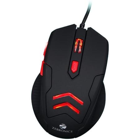 Zebronics Zeb-Feather Gaming Wired Mouse with High Grade Gaming Sensor, 6 Buttons Zebronics Zeb-Feather Gaming Wired Mouse with High Grade Gaming Sensor, 6 Buttons