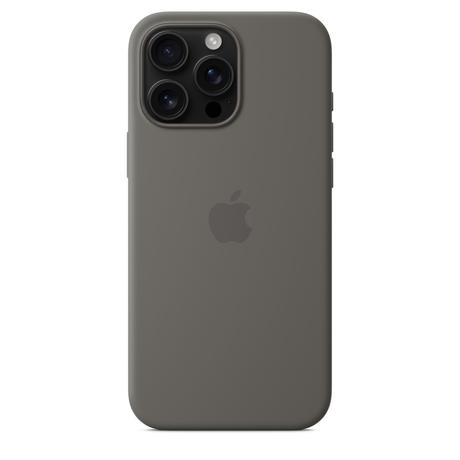 iPhone 16 Pro Max Silicone Case with MagSafe, Stone Gray