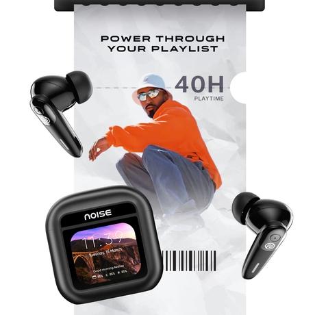 Noise View Buds Truly Wireless Bluetooth Earbuds, Metallic Black
