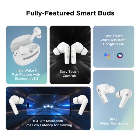 Boat Bluetooth Headset Boat Airdopes 131 White Buy BoAt Airdopes