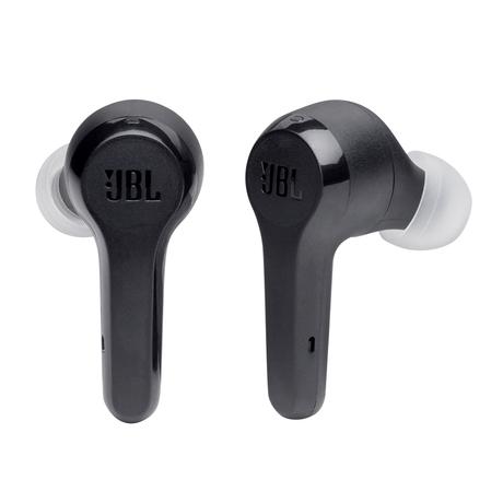 JBL Tune 215 TWS Earbuds, Up to 25 Hours Battery Life, Pure Bass Sound,  Dual Connect, Bluetooth Built-in Microphone, Voice Assistant, Black