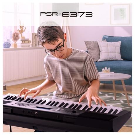 Buy Yamaha PSR-E373 VCF9620 Standard Keyboards, 61 Keys, Blackat