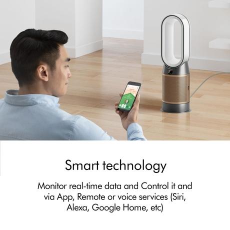 Dyson HP12 Hot Cool Air Purifier, White Gold