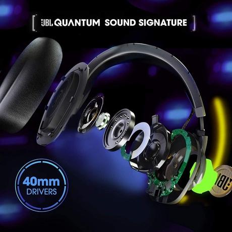 Buy JBL Quantum 100 Wired Over-Ear Gaming Headset with Detachable