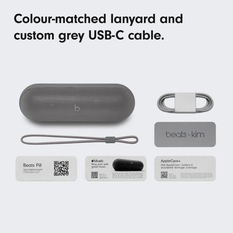 Beats Pill Kim スペシャルエディション　ダークグレイ Beats、キム・カーダシアンとコラボしたワイヤレススピーカー