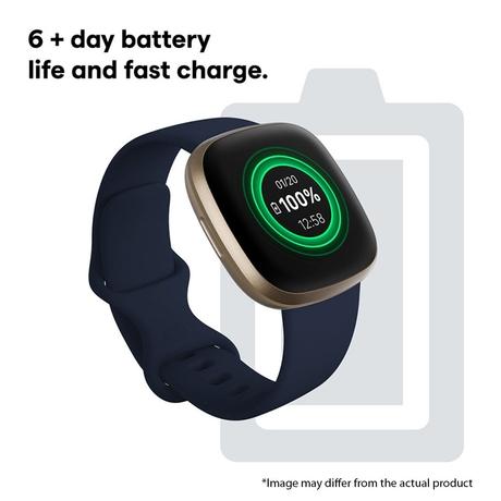 Fitbit Versa Smart Watch with 6+ Day Battery Life, Fast Charging
