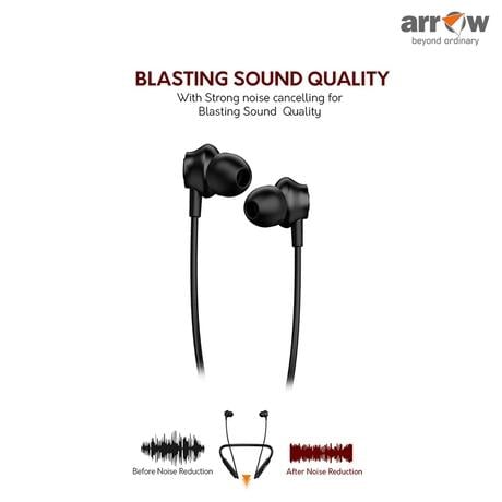 Buy Arrow BX 50 Bluetooth Wireless Neckband Earphone with In-line