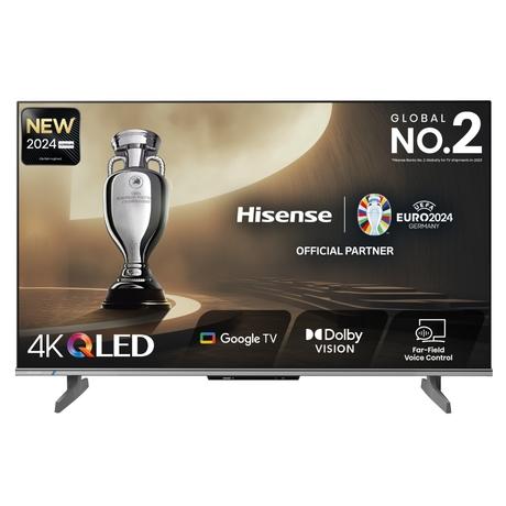 Hisense 139 cm (55 inches) QLED Ultra HD (4K) Smart Google TV 55E68N, Gray-0