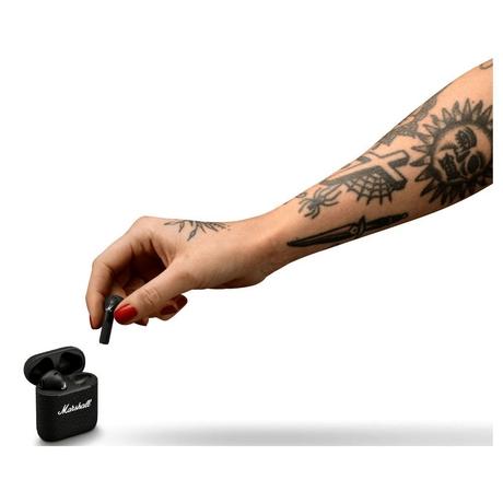 Marshall Minor III True Wireless Earbuds, 25 hrs of playtime, Intutive Touch Controls, IPX4 Water Resistance, 12 mm custom-tuned dynamic drivers, Black-9